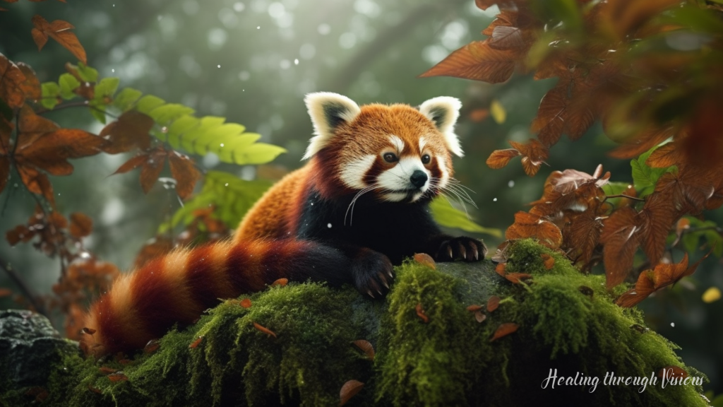 Healing through Visions • Playful Whispers of the Red Panda