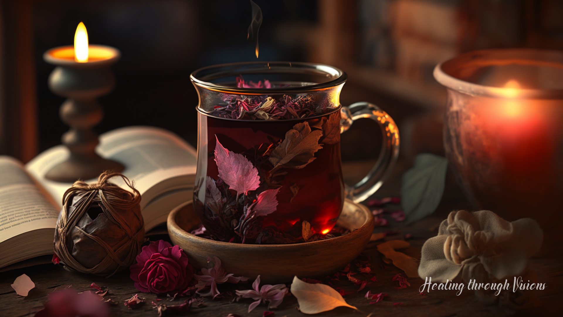 Healing Through Visions Rose And Hibiscus Herbal Tea Ritual